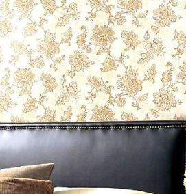 флизелиновые обои оранжевые - модель 4