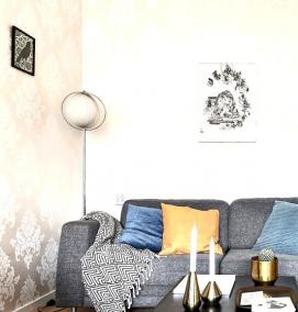 флизелиновые обои в полоску - тип 4