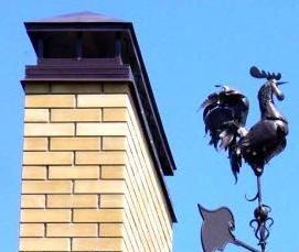 флюгер на конек крыши - вариант 1