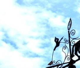 флюгер на конек крыши - вариант 2