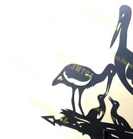 флюгер на крышу аисты - тип 3