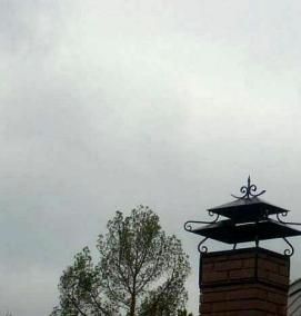 флюгер на трубу дымохода - модель 2