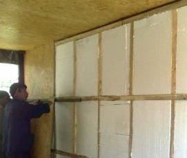 фольгированный утеплитель для стен внутри деревянного дома - модель 4