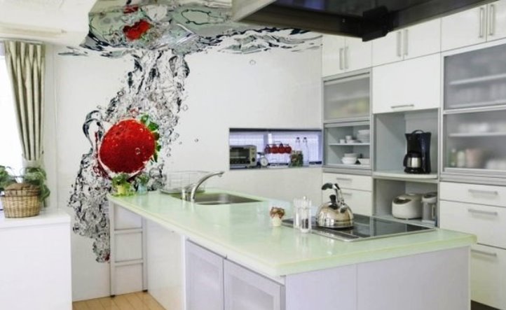 фотообои 3д для кухни моющиеся - вариант 4