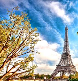 фотообои: башня париж - модель 2
