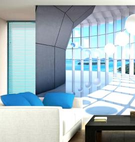 фотообои для туалета увеличивающие пространство - тип 3