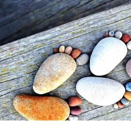 фотообои: камни на воде - тип 4