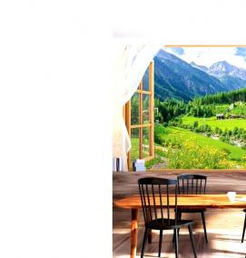 фотообои: окно с пейзажем - тип 2