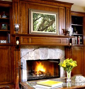 фотообои с камином на стену - тип 1