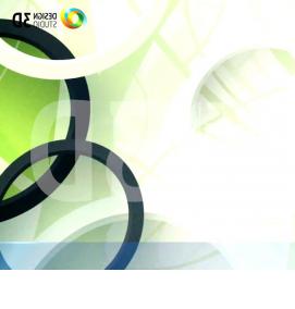 фотообои: зеленые объемные круги - тип 4