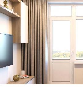 французские балконные двери - вариант 4