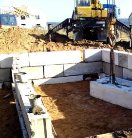 фундаментные блоки для бытовки - вариант 3