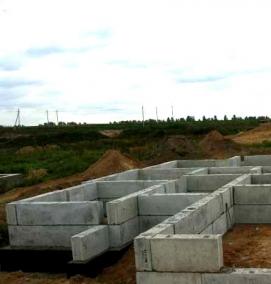 Фундаментные блоки - модель 1