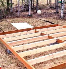 фундаментные блоки под сарай - модель 2