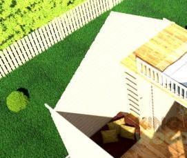 фундаментные блоки с пазами под брус - модель 1