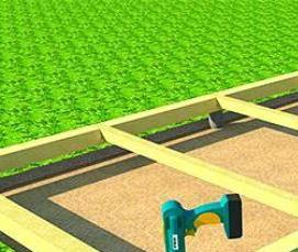 фундаментные блоки с пазами под брус - модель 4