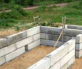 фундаментные блоки стаканного типа - вариант 1