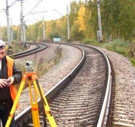 Геодезическая съемка железнодорожных путей - тип 3