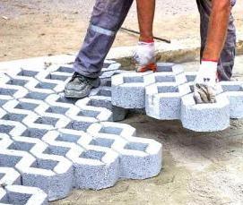 Георешетка для парковки на даче - тип 2