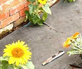 Геотекстиль для клумбы - модель 4