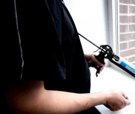 Герметизация откосов окон - модель 1