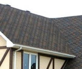 Гибкая черепица коричневая - вариант 2