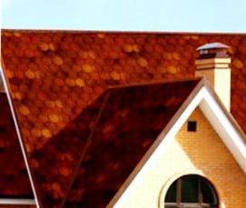 Гибкая черепица красная - тип 4