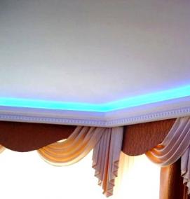 Гибкий потолочный карниз - вариант 2