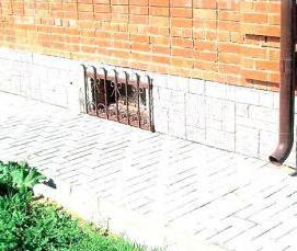 Гидроизоляция бетонной отмостки - модель 1