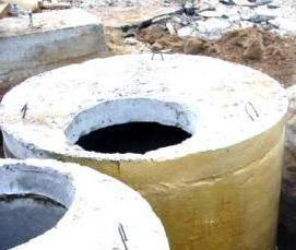 Гидроизоляция бетонных колец - модель 1