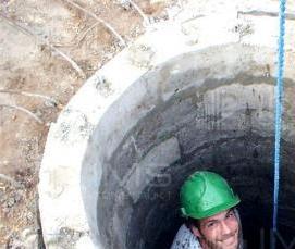 Гидроизоляция бетонных колец колодца - модель 1