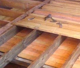 Гидроизоляция чернового деревянного пола - вариант 2