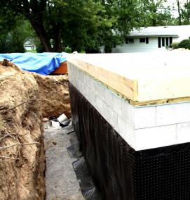 Гидроизоляция цокольного этажа - вариант 4