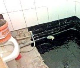 Гидроизоляция деревянного пола в ванной под плитку - модель 4