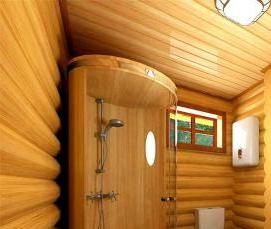 Гидроизоляция душа в деревянном доме - тип 4