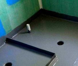 Гидроизоляция душа в ванной - вариант 1