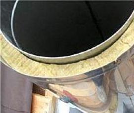 Гидроизоляция дымохода на крыше - тип 3