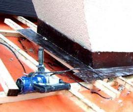 Гидроизоляция дымохода на крыше - тип 2