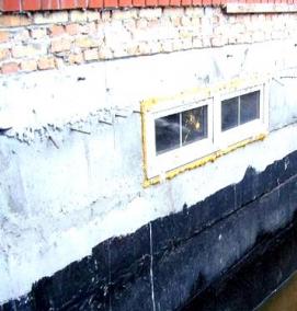 Гидроизоляция фундамента дома снаружи - тип 2