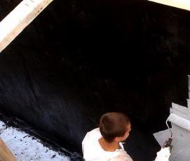 Гидроизоляция фундамента изнутри - модель 2