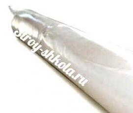 Гидроизоляция фундамента полиэтиленовой пленкой - вариант 3