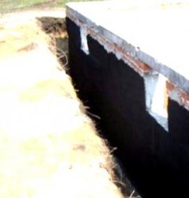 Гидроизоляция фундамента в рулонах - вариант 2