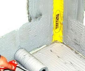 Гидроизоляция газобетона в ванной - вариант 3