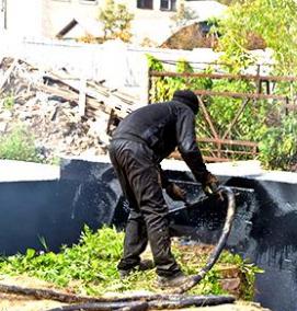 Гидроизоляция горячим битумом - тип 1