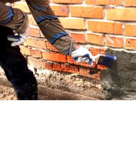 Гидроизоляция кирпичных стен методом инъецирования - модель 1