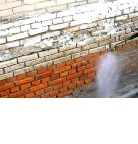 Гидроизоляция кирпичных стен методом инъецирования - модель 3