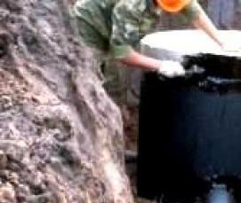 Гидроизоляция колец колодца - модель 3