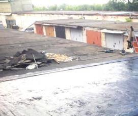 Гидроизоляция крыши гаража - тип 2