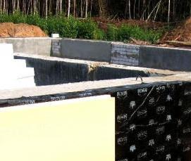 Гидроизоляция между фундаментом - вариант 2