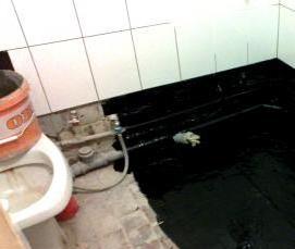 Гидроизоляция перед плиткой в ванной - модель 3